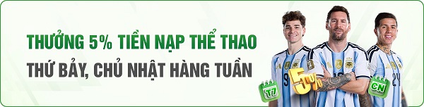 ưu đãi thưởng nạp thể thao cuối tuần OK9